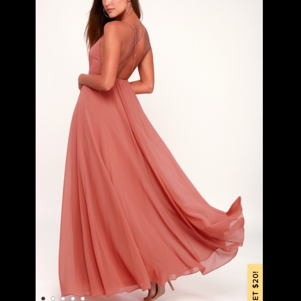 Lulu's Mythical Kind of Love Dusty Rose Formal Dress S